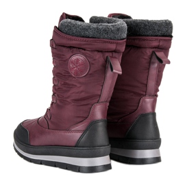 Mckeylor Bottes de neige bordeaux à la mode rouge 2