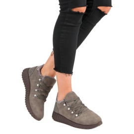 Kylie Baskets en daim brun 5