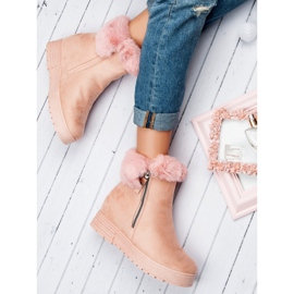 Lucky Shoes Bottines roses 1
