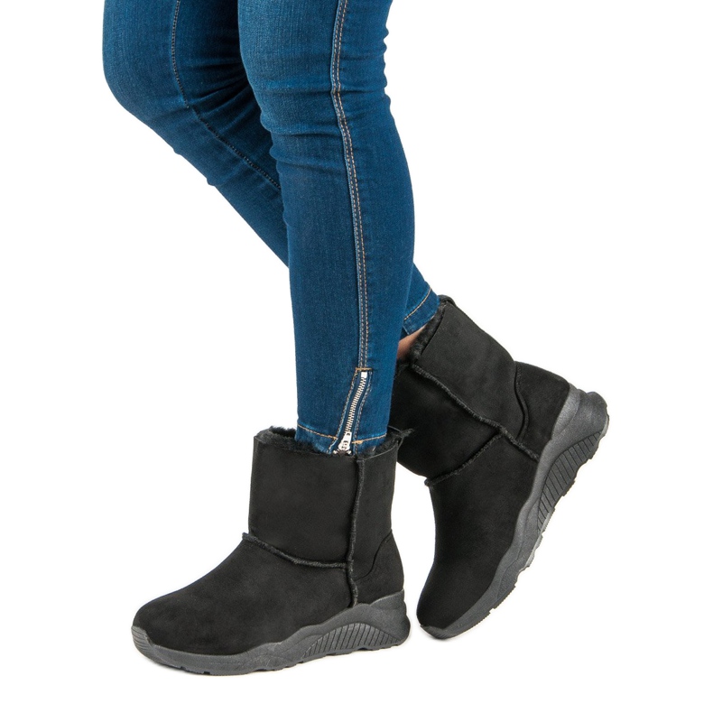 Bottes de neige noires le noir 2 Bottes de neige noires le noir 2