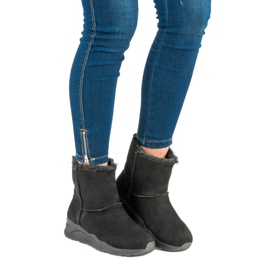 Bottes de neige noires le noir 1 Bottes de neige noires le noir 1