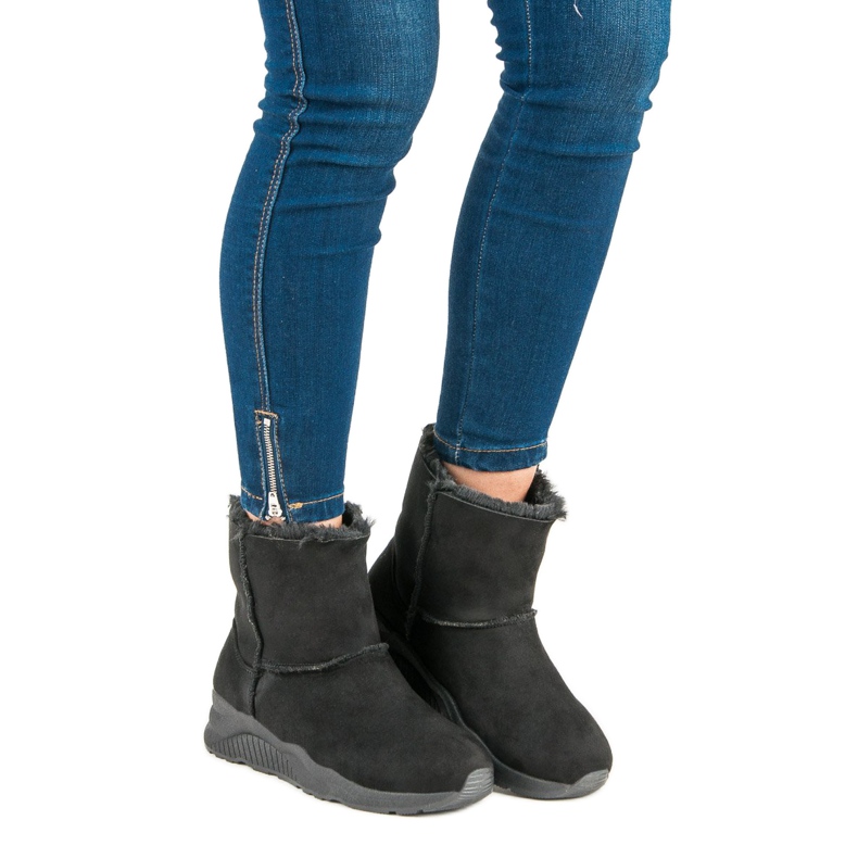 Bottes de neige noires le noir 1 Bottes de neige noires le noir 1