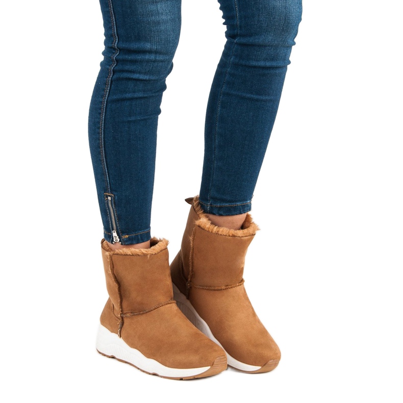 Bottes de neige chameau brun 2