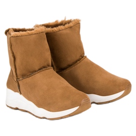 Bottes de neige chameau brun 1