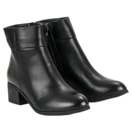 Small Swan Bottines classiques à talons hauts le noir 5