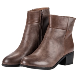 Small Swan Bottines classiques à talons hauts le noir brun 3