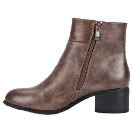 Small Swan Bottines classiques à talons hauts le noir brun 2