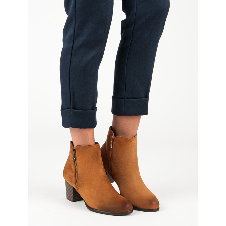 Bottines en daim VINCEZA brun 2