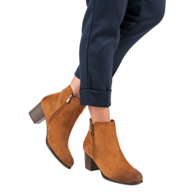 Bottines en daim VINCEZA brun 3