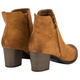 Bottines en daim VINCEZA brun 6