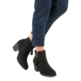 Bottines en daim noir le noir 3