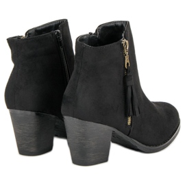 Bottines en daim noir le noir 6