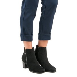 Bottines en daim VINCEZA le noir 2