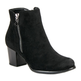 Bottines en daim VINCEZA le noir 4