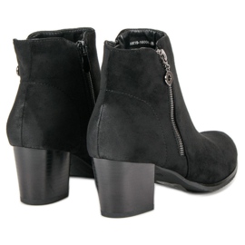 Bottines en daim VINCEZA le noir 6