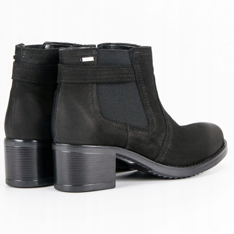 Bottines Chelsea en cuir VINCEZA noir 2