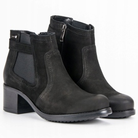Bottines Chelsea en cuir VINCEZA noir 1