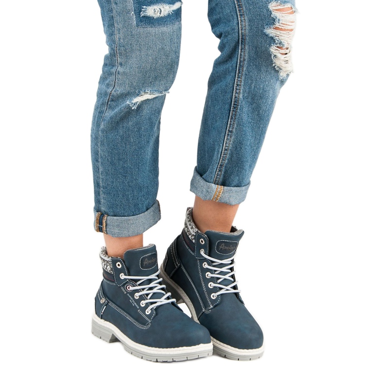 American Club Trappeurs américains féminins bleu 2