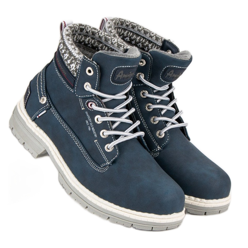 American Club Trappeurs américains féminins bleu 1