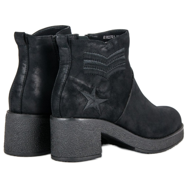 Kylie Bottes militaires pour femmes le noir 2