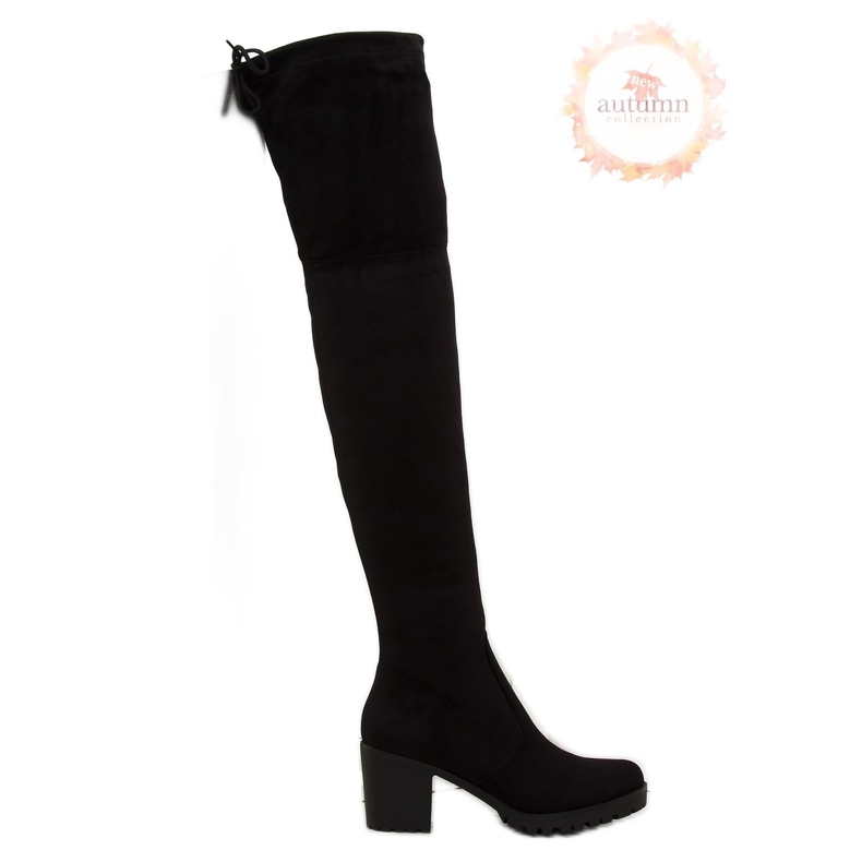 Bottines noires à talons BH108-HB 1