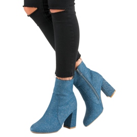 Bottes en jean à la mode bleu 6