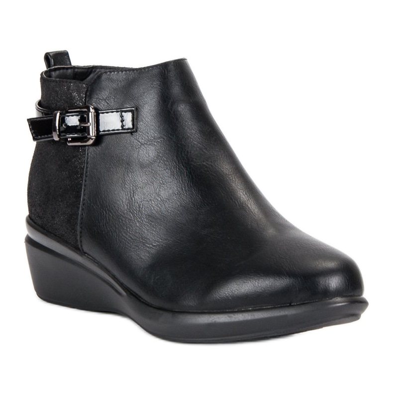 Kylie Bottes noires confortables avec isolation 1