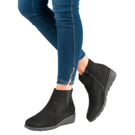 Kylie Bottines en daim le noir 6