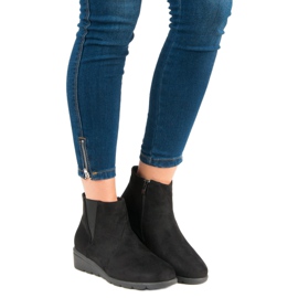 Kylie Bottines en daim le noir 5