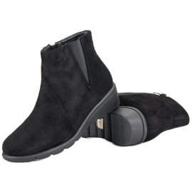 Kylie Bottines en daim le noir 2