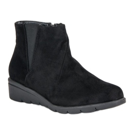 Kylie Bottines en daim le noir 3