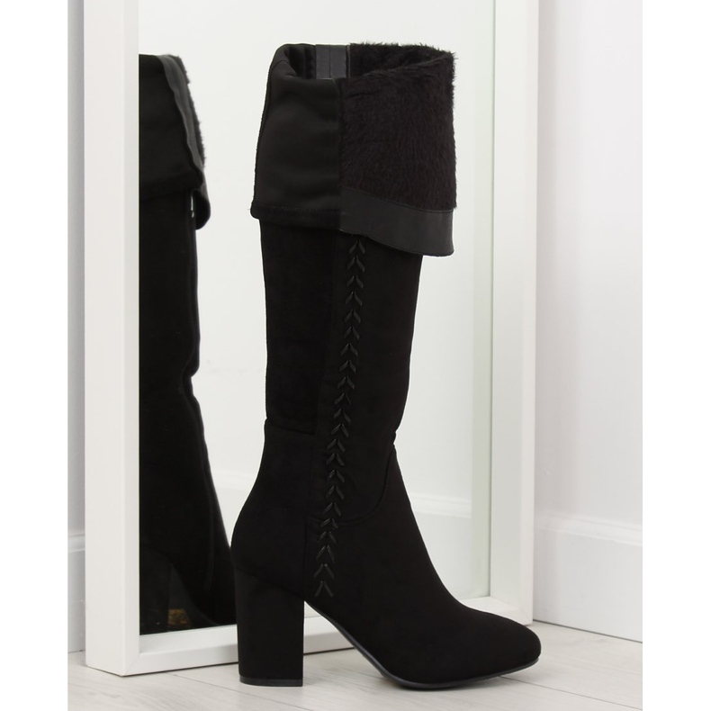 Bottines noires à talons BH133-HB noir le noir 1