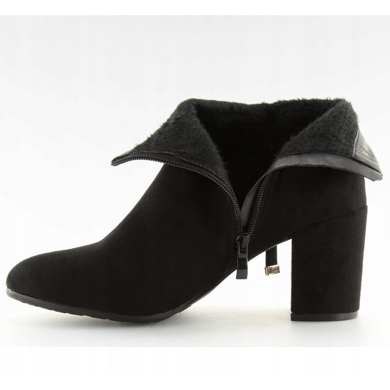 Noir YL56 Bottines noires à talons le noir 2