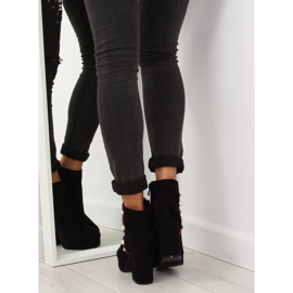 Noir YQ208 Bottines compensées noires 1