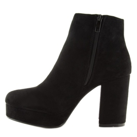 Noir YQ208 Bottines compensées noires 2