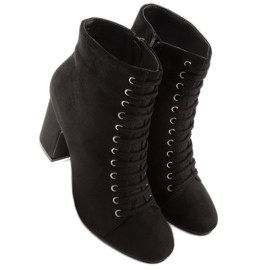 Bottes sur un talon stable noir SP03 Noir 5
