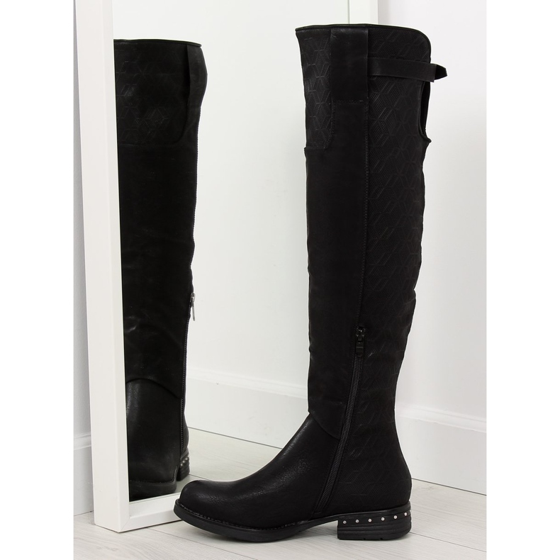 Boots femme noires 228-PG noir le noir 2