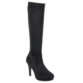 Small Swan Bottes sexy pour femmes le noir 1
