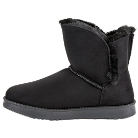 Kylie Mukluki en daim noir 1