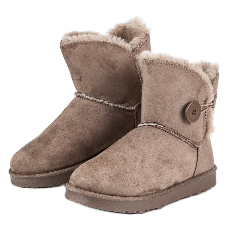 Kylie Mukluki en daim brun 1