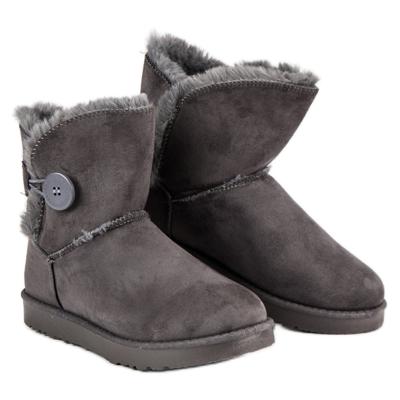 Kylie Mukluki en daim gris 1