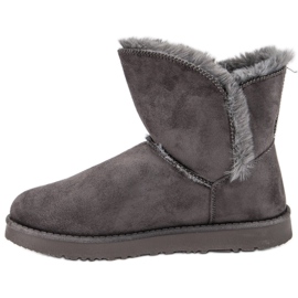 Kylie Mukluki en daim gris 3