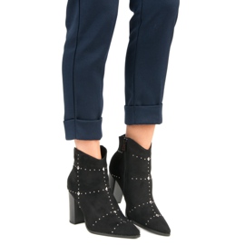 Kylie Bottes noires en daim le noir 6