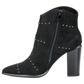 Kylie Bottes noires en daim le noir 3
