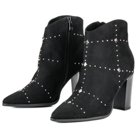 Kylie Bottes noires en daim le noir 4