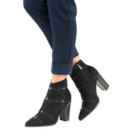 Kylie Bottes noires en daim le noir 7