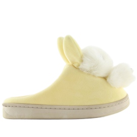 Chaussons femme jaunes DD90 Beige 2