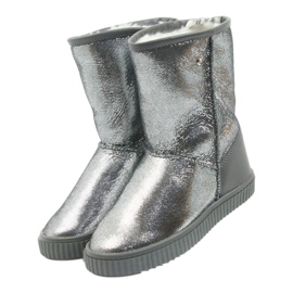 Bottes en cuir Bartek 477750 laine naturelle argent gris 4 Bottes en cuir Bartek 477750 laine naturelle argent gris 4