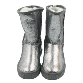 Bottes en cuir Bartek 477750 laine naturelle argent gris 3 Bottes en cuir Bartek 477750 laine naturelle argent gris 3