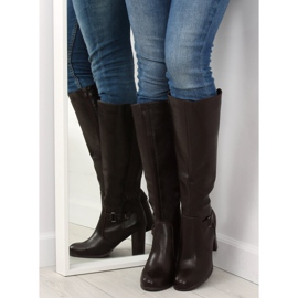 Bottines à talons marron QT02P Marron brun 2